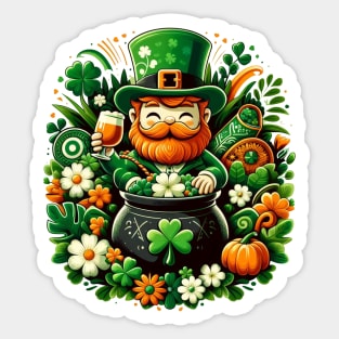 Toma tu cerveza en San Patricio Sticker